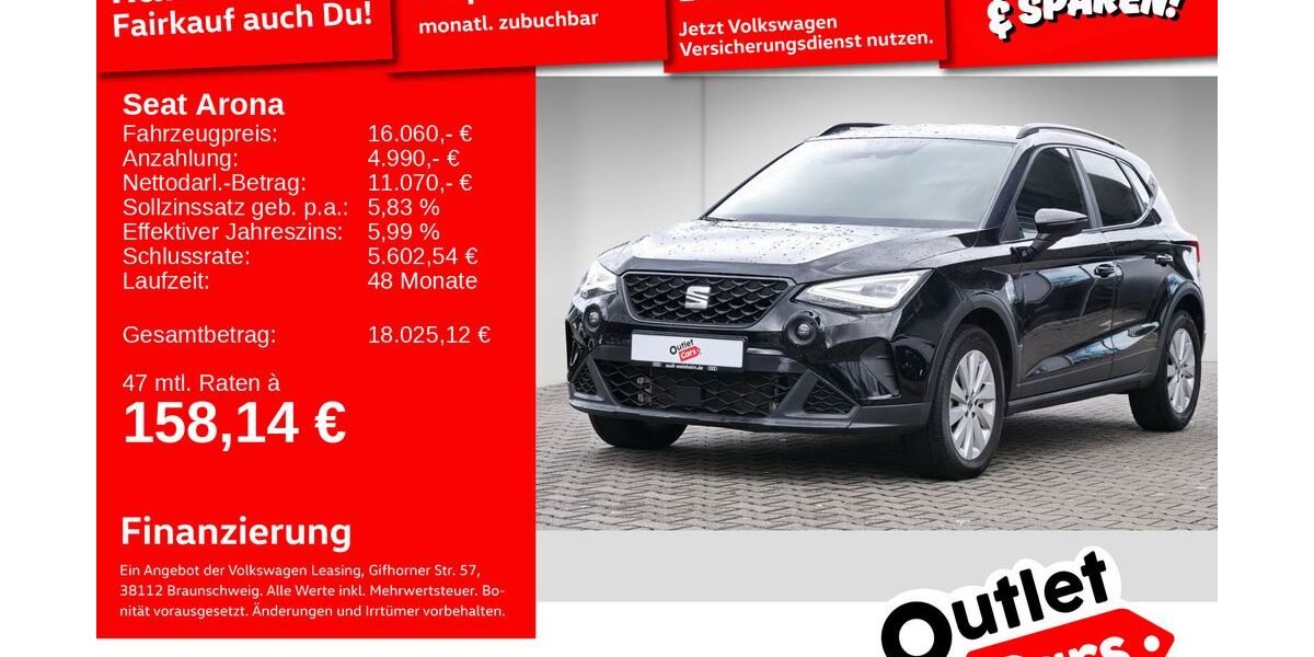 Seat Arona 67.567 km 15.689 &euro; Weinheim 69469