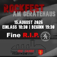 Rockfest mit FINE R.I.P 15.08.2026 Feuerwehr Weisenheim am Sand