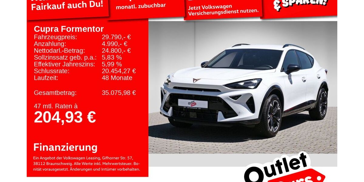 Cupra Formentor 17.148 km 28.899 &euro; Weinheim 69469
