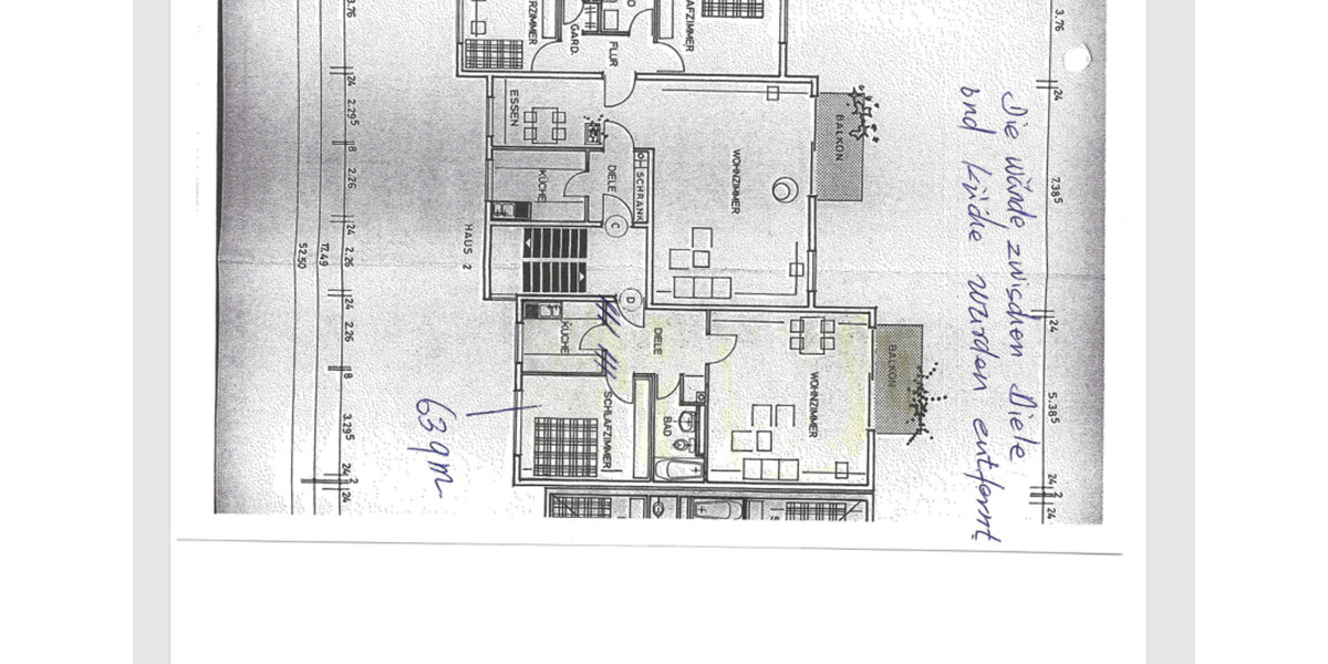 Dachgeschoßwohnung Frankenthal (Pfalz) - 2.5 Zimmer, 63 m&sup2;, 149.000&euro; | Angebot:23167369