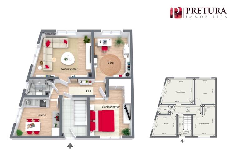 Mehrfamilienhaus, Wohnhaus Mannheim / Neckarau Neckarau - 9 Zimmer, 200 m&sup2;, 510.000&euro; | Angebot:26139134