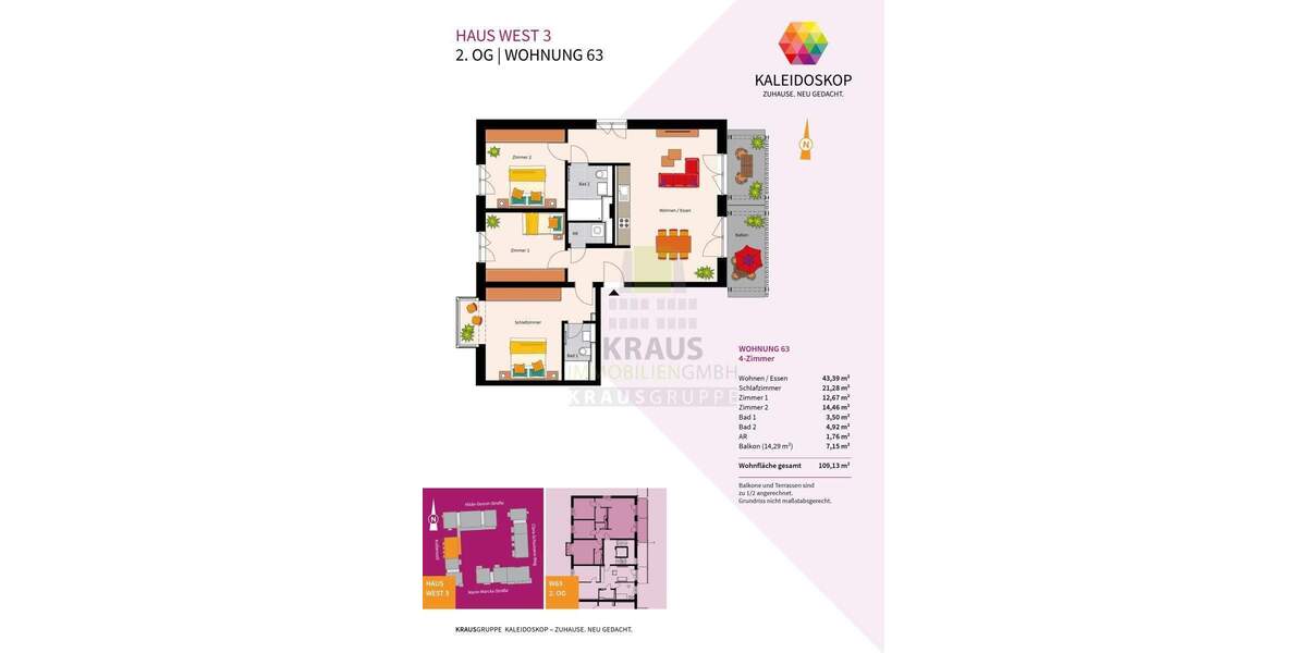 Etagenwohnung Heidelberg Rohrbach - 4 Zimmer, 109 m&sup2;, 735.000&euro; | Angebot:25676435