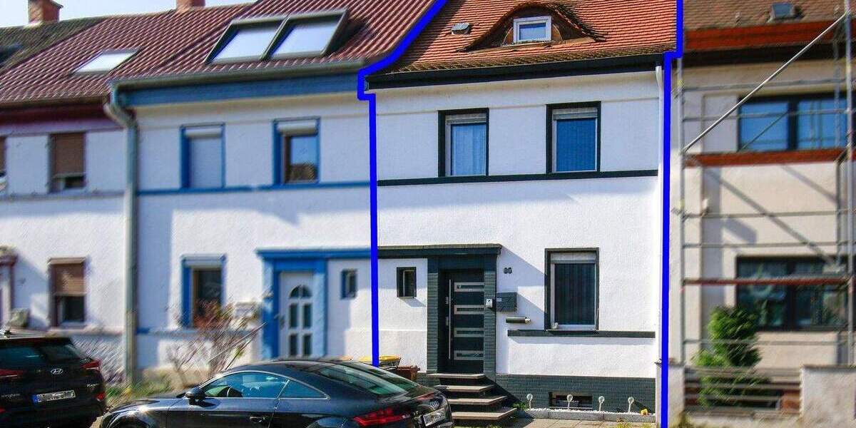 Reihenmittelhaus Mannheim Käfertal - 4 Zimmer, 110 m&sup2;, 429.000&euro; | Angebot:25373976