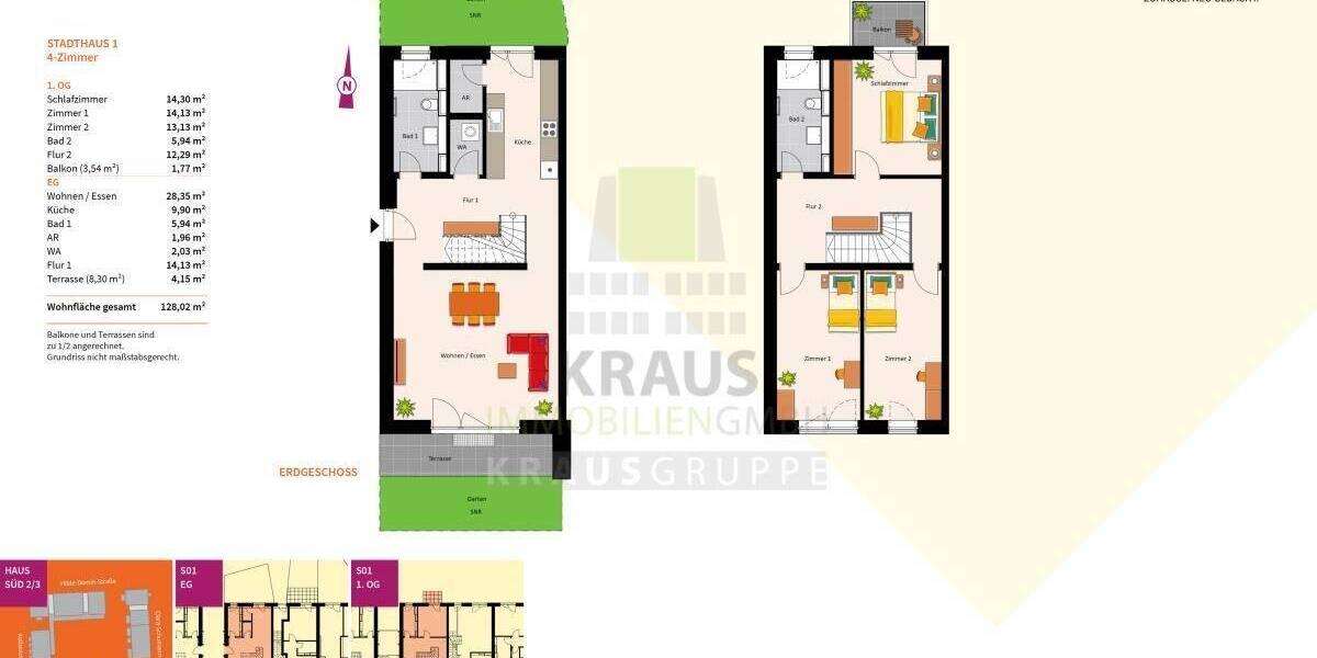 Mehrfamilienhaus, Wohnhaus Heidelberg Rohrbach - 4 Zimmer, 128 m&sup2;, 885.000&euro; | Angebot:20412362