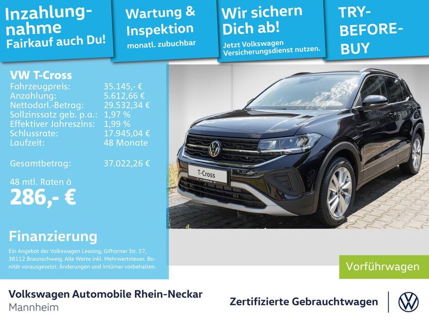 VW T-Cross 9.900 km 27.499 € Mannheim 68309