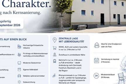 Wohnung Gernsheim - 2 Zimmer, 61 m&sup2;, 970&euro; | Angebot:27080794