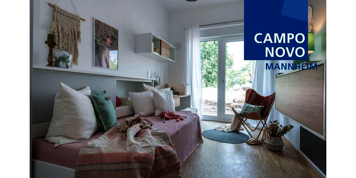 Etagenwohnung Mannheim Käfertal - 1 Zimmer, 21 m&sup2;, 470&euro; | Angebot:27103898