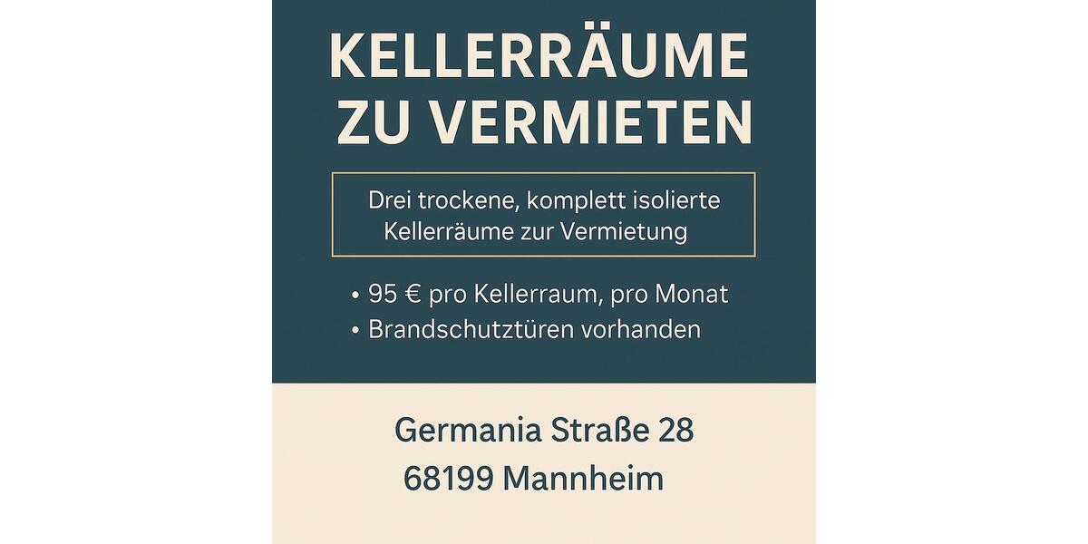 Kellerräume zu vermieten zimmer