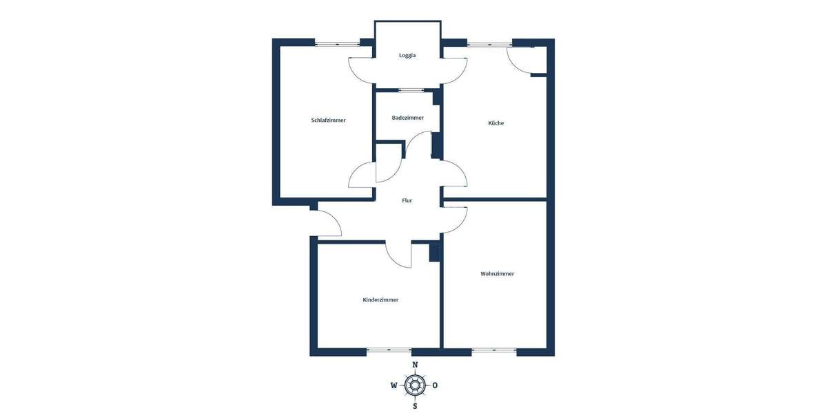 Etagenwohnung Ludwigshafen am Rhein Süd - 3 Zimmer, 83 m&sup2;, 195.000&euro; | Angebot:25773300