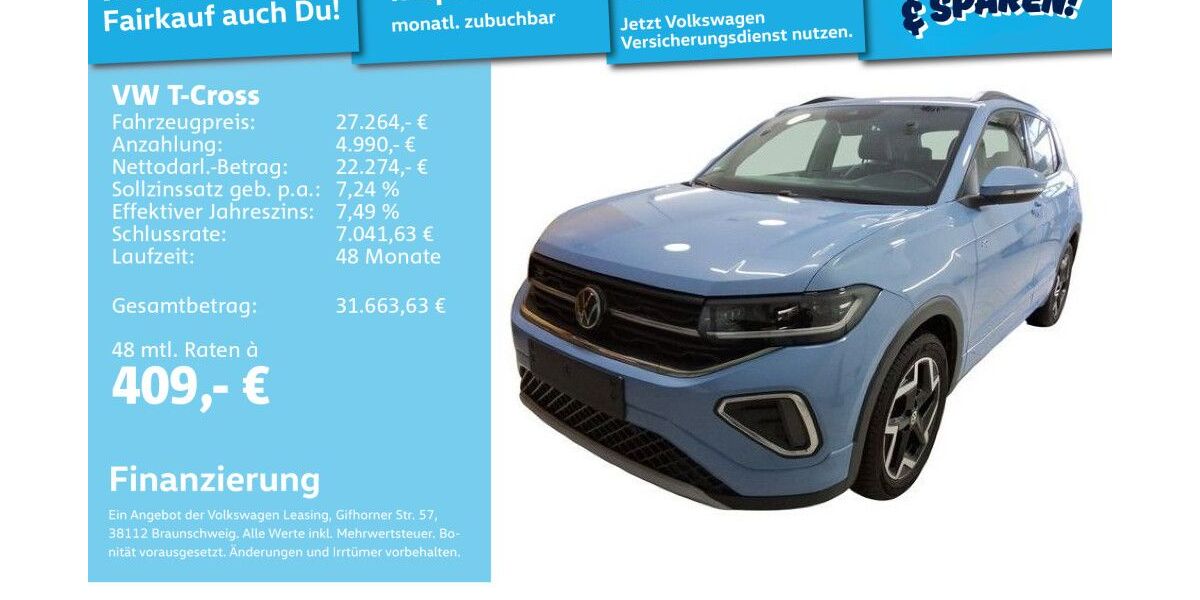 VW T-Cross 12.662 km 26.991 &euro; Mannheim 68309