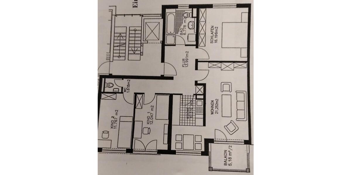 Etagenwohnung Mannheim Käfertal - 4 Zimmer, 96 m&sup2;, 415.000&euro; | Angebot:26482438