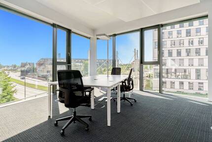 Buchen Sie Büroräume in Regus Stadttor Ost für 3 Personen 15 sqm bei denen Sie sich um nichts mehr kümmern müssen zimmer