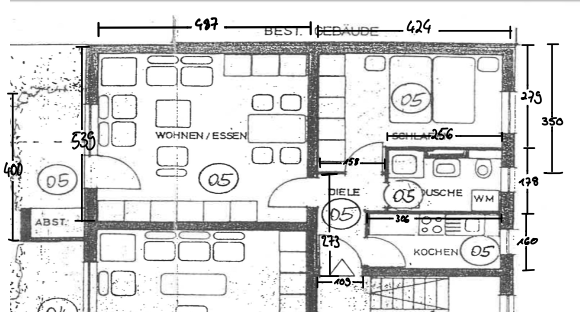Etagenwohnung Lampertheim - 2 Zimmer, 56 m&sup2;, 625&euro; | Angebot:25566026