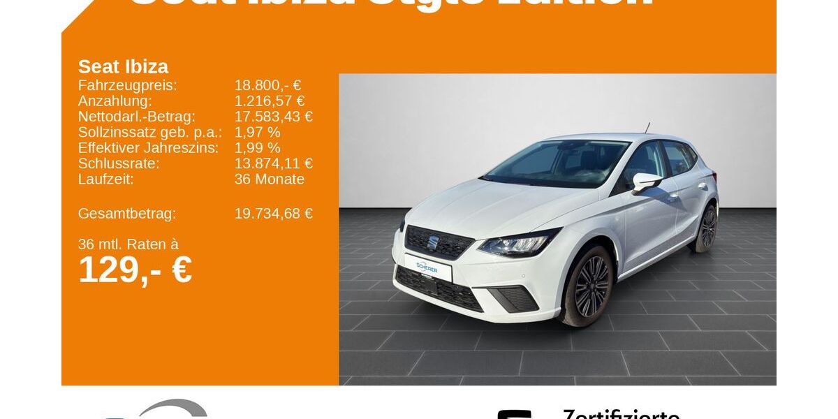 Seat Ibiza 2.428 km 18.800 &euro; Ladenburg 68526