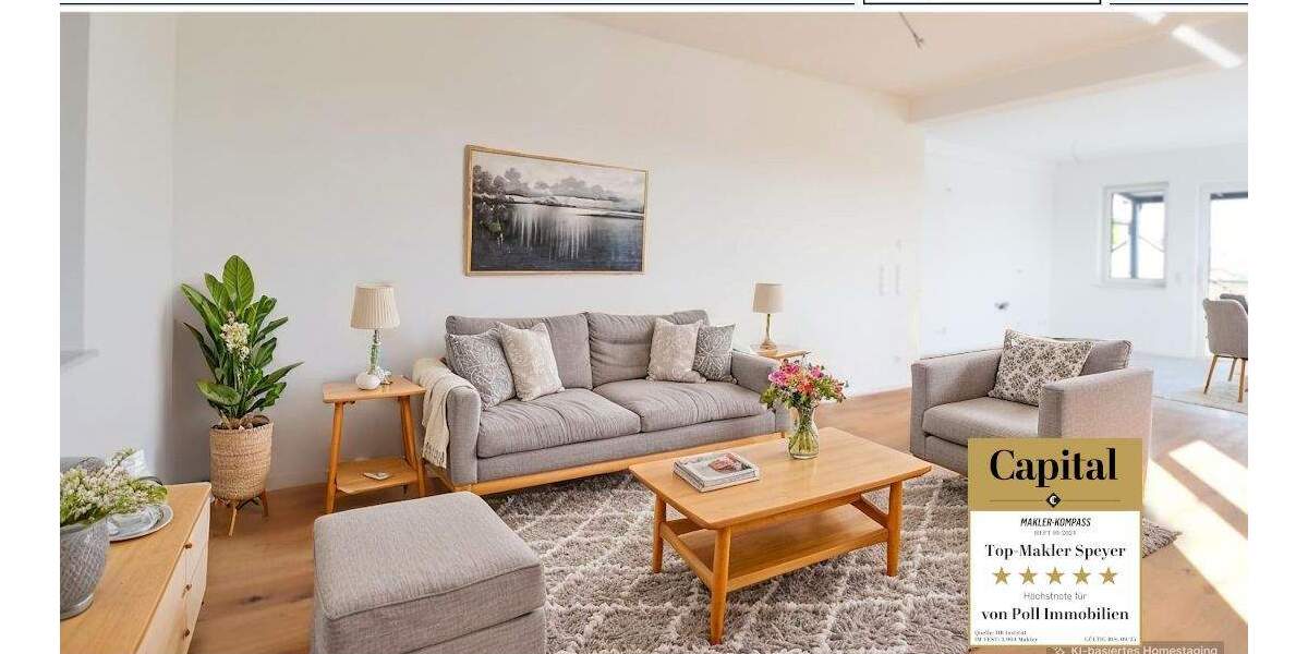 Sonnige Dachgeschoss-Wohnung mit Aufzug und großem Balkon 3 zimmer