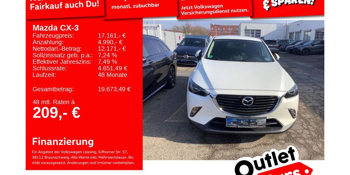Mazda CX-3 54.347 km 15.892 &euro; Mannheim 68309