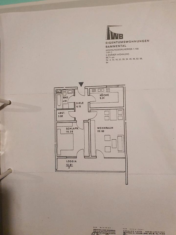 2,5 Zimmer Wohnung in Bammental zu Verkaufen