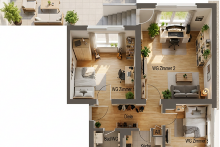 Wohnen auf Zeit in Heidelberg 1.500 € 3 zimmer