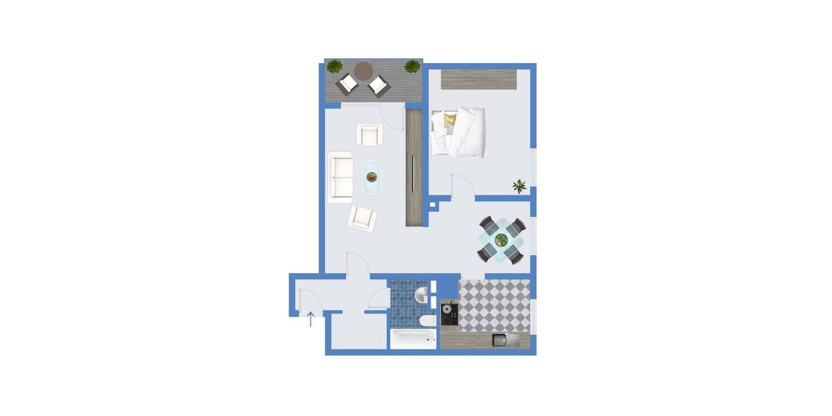 Etagenwohnung Ludwigshafen am Rhein Maudach - 2 Zimmer, 179.000&euro; | Angebot:26207262