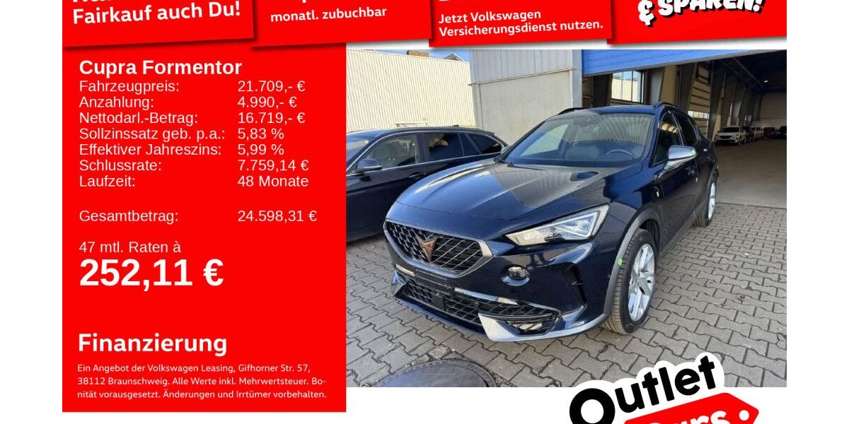 Cupra Formentor 78.894 km 21.709 &euro; Weinheim 69469
