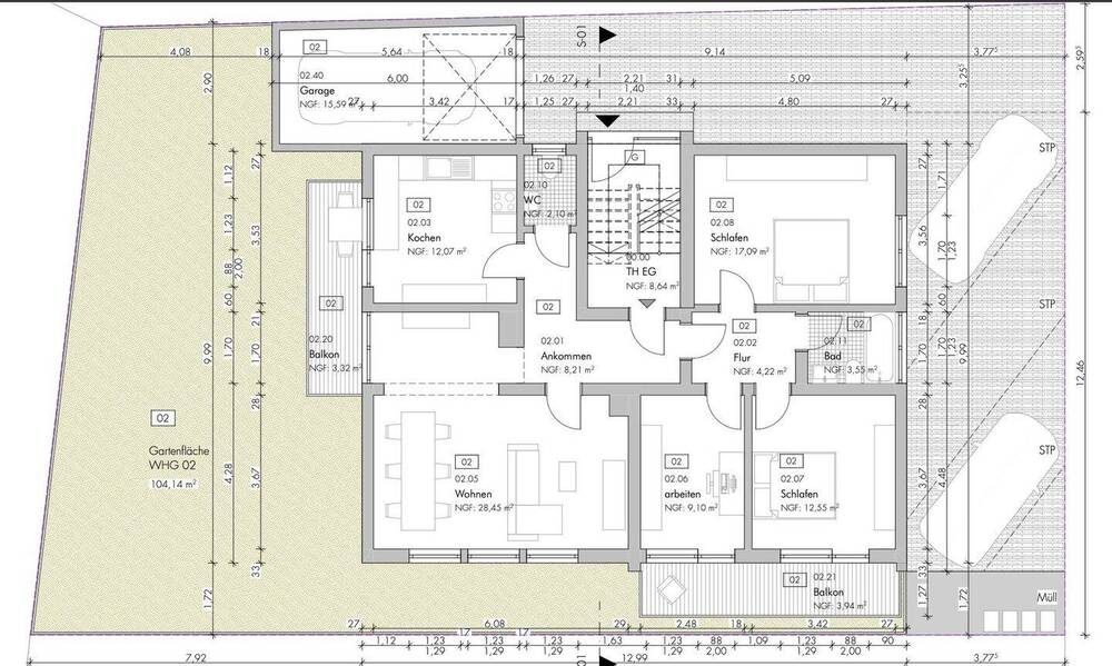 Etagenwohnung Dossenheim - 4 Zimmer, 105 m&sup2;, 529.000&euro; | Angebot:26791188