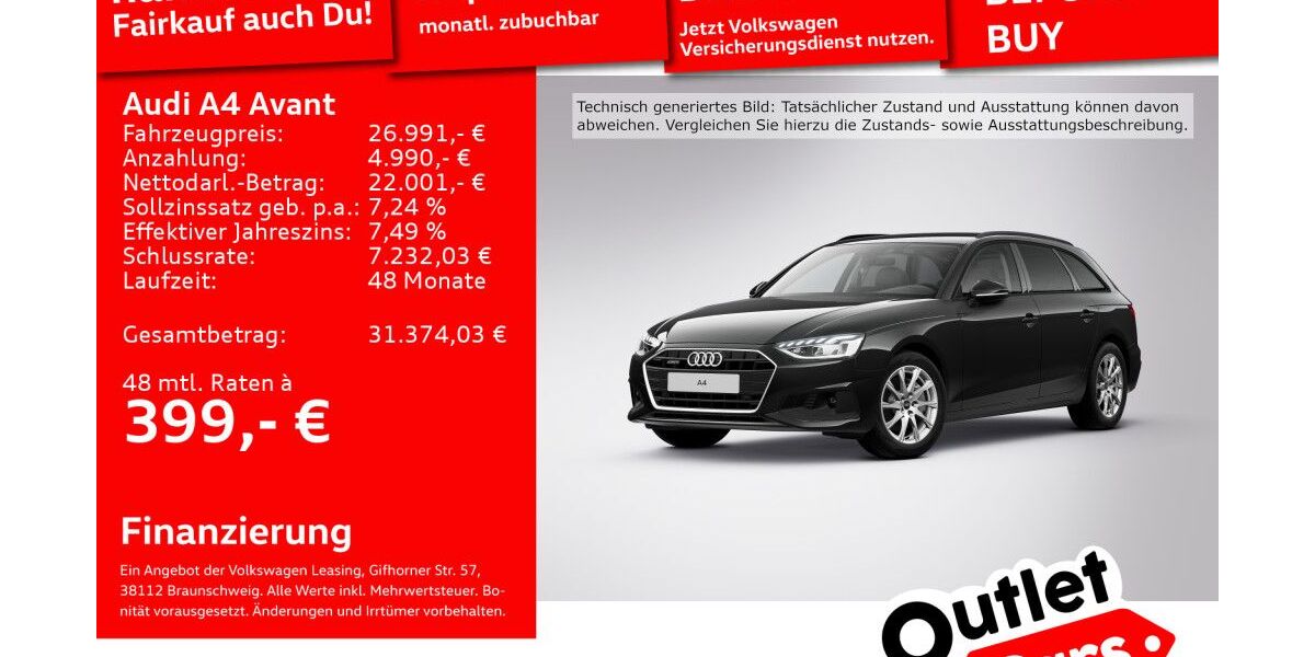 Audi A4 104.901 km 26.991 &euro; Weinheim 69469