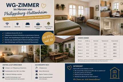 Zimmer Philippsburg - 350&euro; | Angebot:27335150