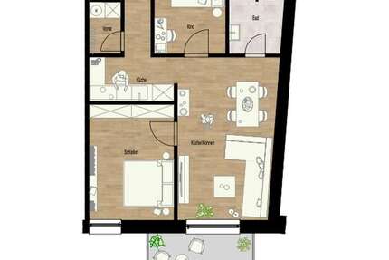 Wohnung Mörlenbach-Weiher Weiher - 3 Zimmer, 63 m&sup2;, 890&euro; | Angebot:27336686
