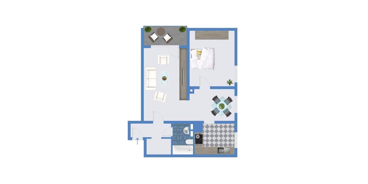 Etagenwohnung Ludwigshafen am Rhein Maudach - 2 Zimmer, 66 m&sup2;, 599&euro; | Angebot:26207263
