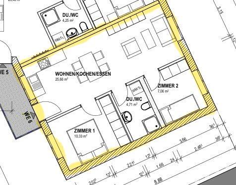 Etagenwohnung Worms Nördliche Vororte - 3 Zimmer, 50 m&sup2;, 690&euro; | Angebot:26425884